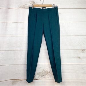 J. Crew Martie Teal Wool Blend Pants